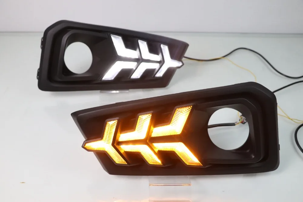 Car Styling DRL for Honda Amaze led drl 12v daytime running light for Amaze led drl with signal fog lam Car Accessories
