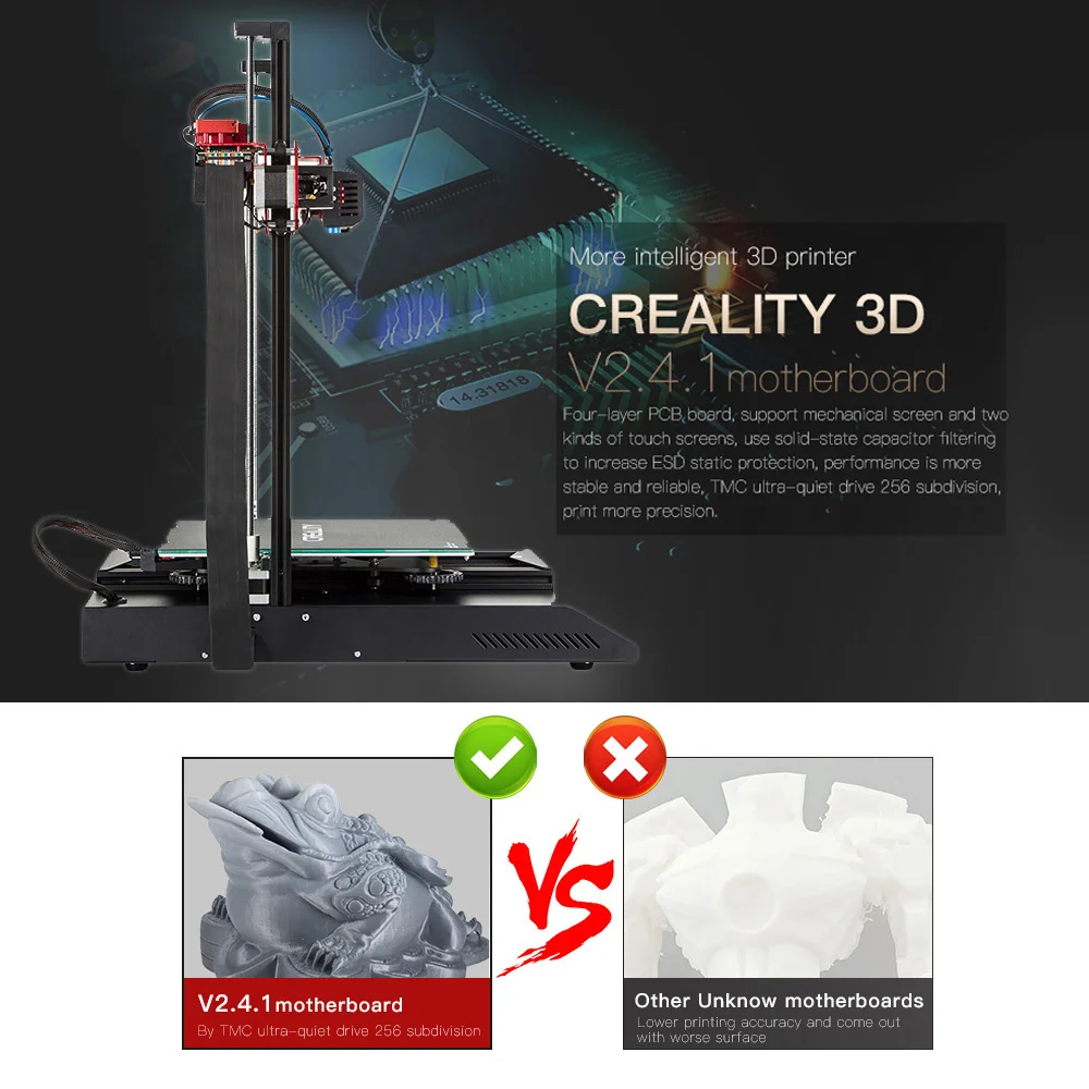 CREALITY 3D CR-10S Pro автоматический нивелир 3d принтер DIY комплект для самостоятельной сборки 300*300*400 мм большой размер печати полный сенсорный ЖК-экран