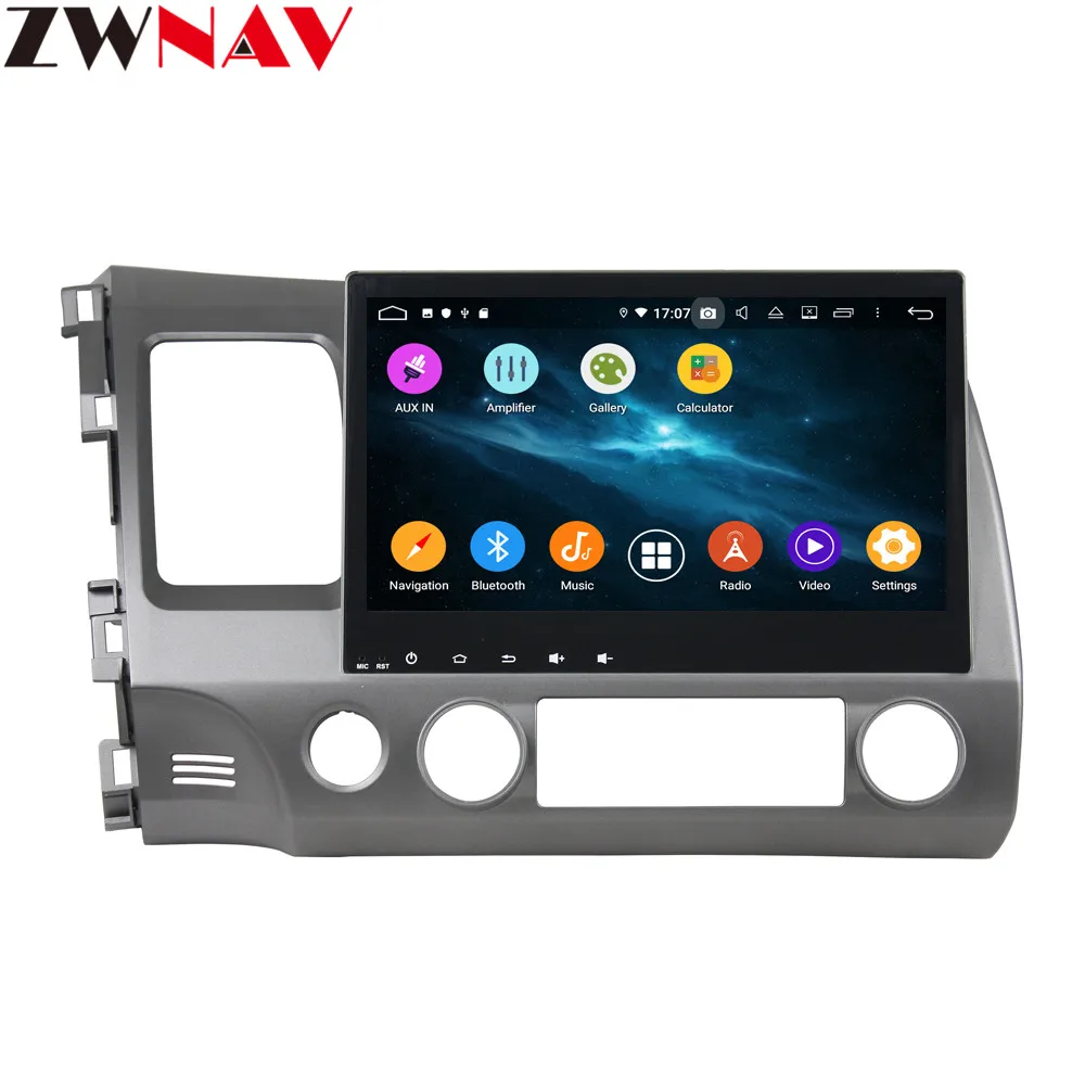 Clearance 10.1" Android 9 4+64G DSP Car DVD Player GPS navigation For HONDA Civci 2006-2011 head unit multimedia player tape recorder 2