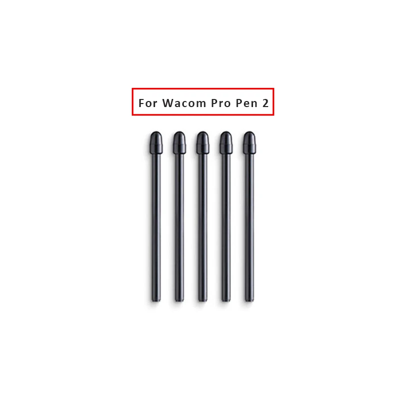 

5 Pcs / Lot For Wacom Intuos Pro PTH-660 / 860 Cintiq DTH-W1620 / 1320H Graphic Drawing Tablet's pen Wacom Pro Pen 2 Black Nibs