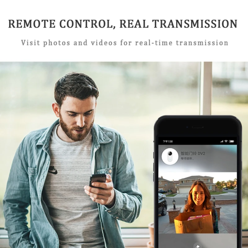 960P Smart Wifi Doorbell Wireless Security Visual Intercom Recording Video Doorbell Phone Remote Home Monitoring(Us Plug) #8