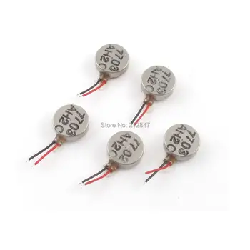 

5Pcs 3V 12000RPM DC Micro Coin Vibrating Motor 10mmx3.6mm for Phone DIY Toys