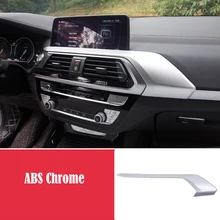 Для BMW X3 G01 X4 G02 аксессуары ABS Пластик Chrome Автомобиль Центральной Консоли кондиционер Outlet кадр панель отделкой