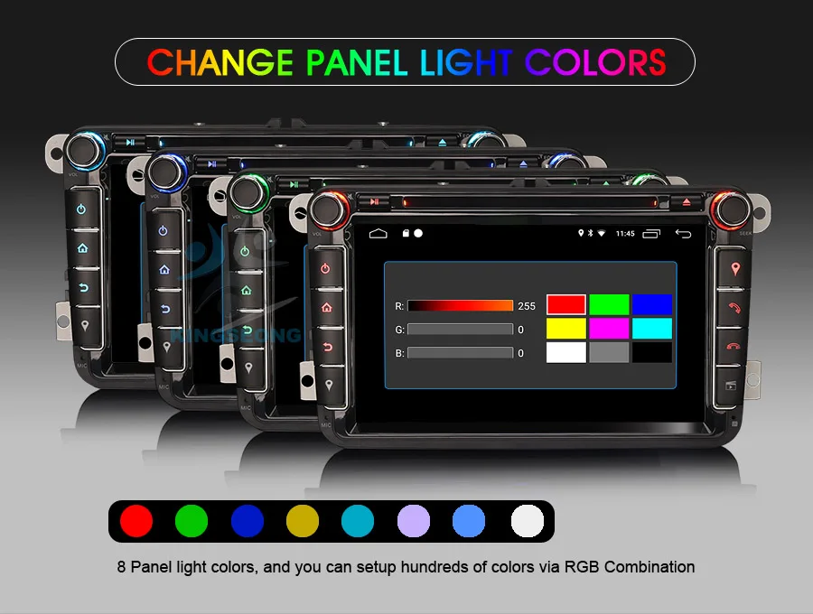 Clearance 8" Android 8.1 Autoradio Sat Nav DAB+ DVD Radio GPS OBD Car Multimedia Player for VW Passat Golf Polo V 6R Scirocco Skoda Seat 7