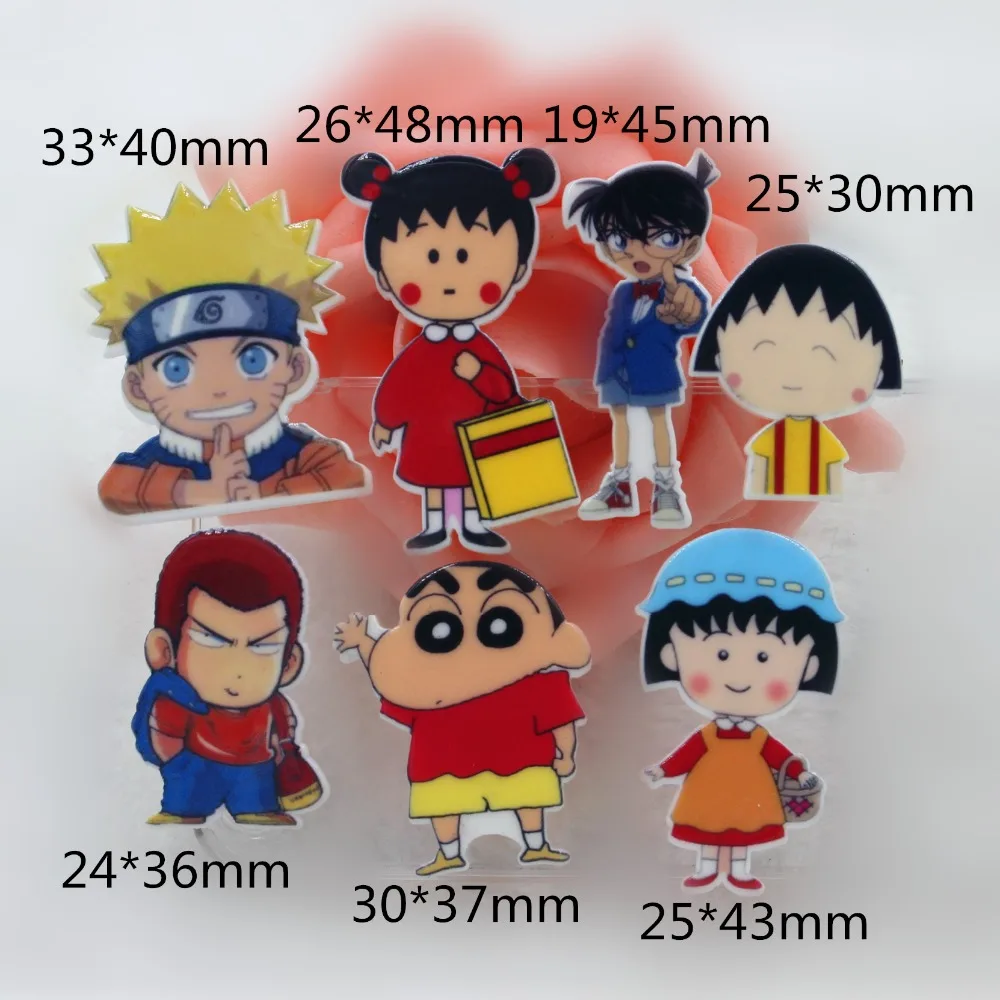 

10pcs/lot kawaii planar resin cabochons flat back resin crafts resin cartoon character
