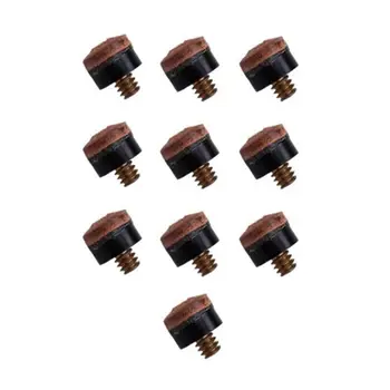

10/15Pcs Screw-on Pool Cues Tips Replacement Professional Billiard Balls Supply Repair Tool Snooker Game Club Accessory