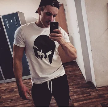 

Summer Men New Street Trend Printing Short Sleeve Letters Retro T-shirt Men's Round Neck Fashion Cotton Casual Slim T-shirt