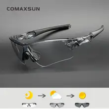 COMAXSUN фотохромные велосипедные очки Обесцвечивающие очки MTB дорожный велосипед спортивные солнцезащитные очки велосипедные очки STS818