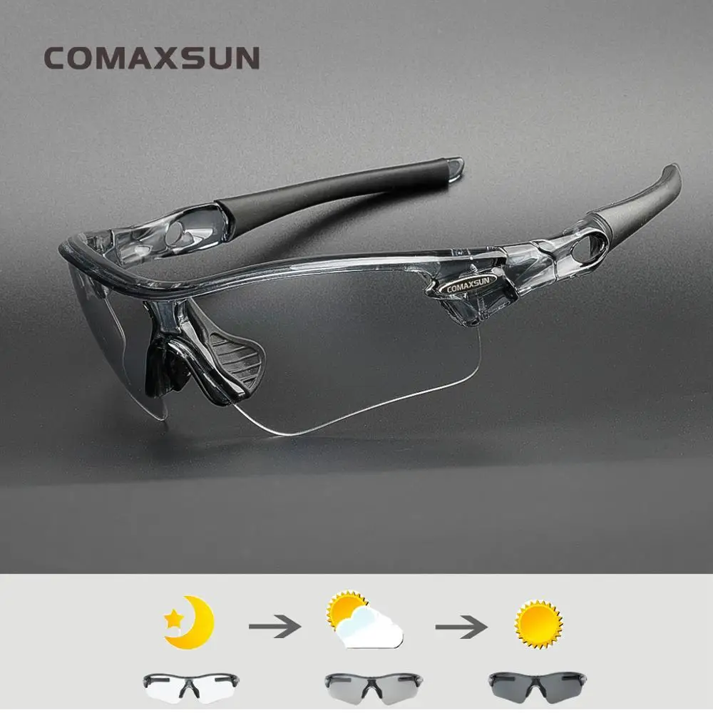 Online COMAXSUN Photochrome Radfahren Gläser Verfärbung Gläser MTB Rennrad Sport Sonnenbrille Fahrrad Brillen Fahrrad Brille STS818