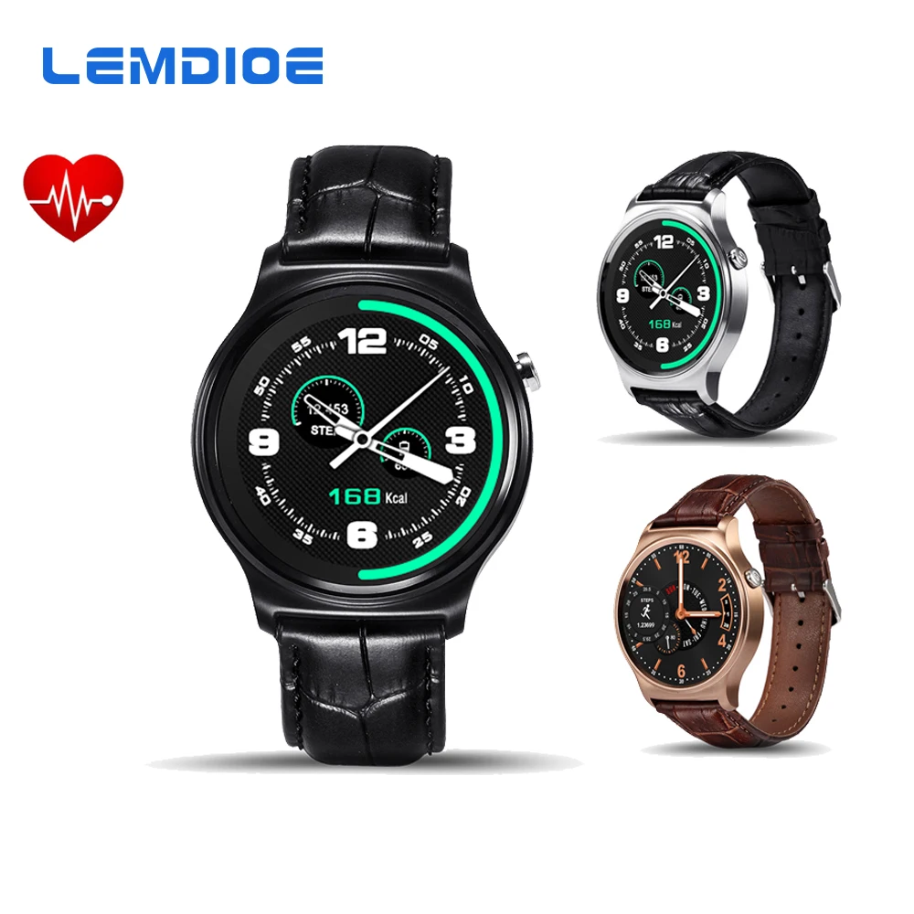 Prix pour LEMDIOE GW01 MTK2502 Smart Watch Bluetooth Moniteur de Fréquence Cardiaque Smartwatch Pour IOS Android Téléphone Bracelet En Cuir PK LF07 LEM1 K88H Prix pour LEMDIOE GW01 MTK2502 Smart Watch Bluetooth Moniteur de Fréquence Cardiaque Smartwatch Pour IOS Android Téléphone Bracelet En Cuir PK LF07 LEM1 K88H