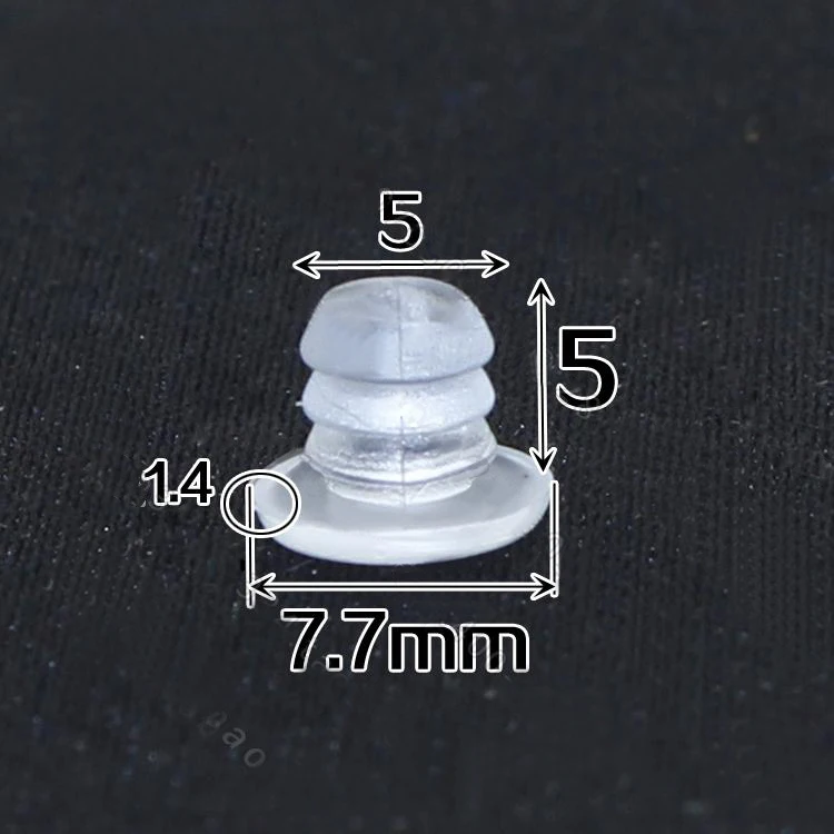 

5mm hole plug damper, door drawer locker cabinet door Anti touch pad noise proof Silencer closing door protector transparent