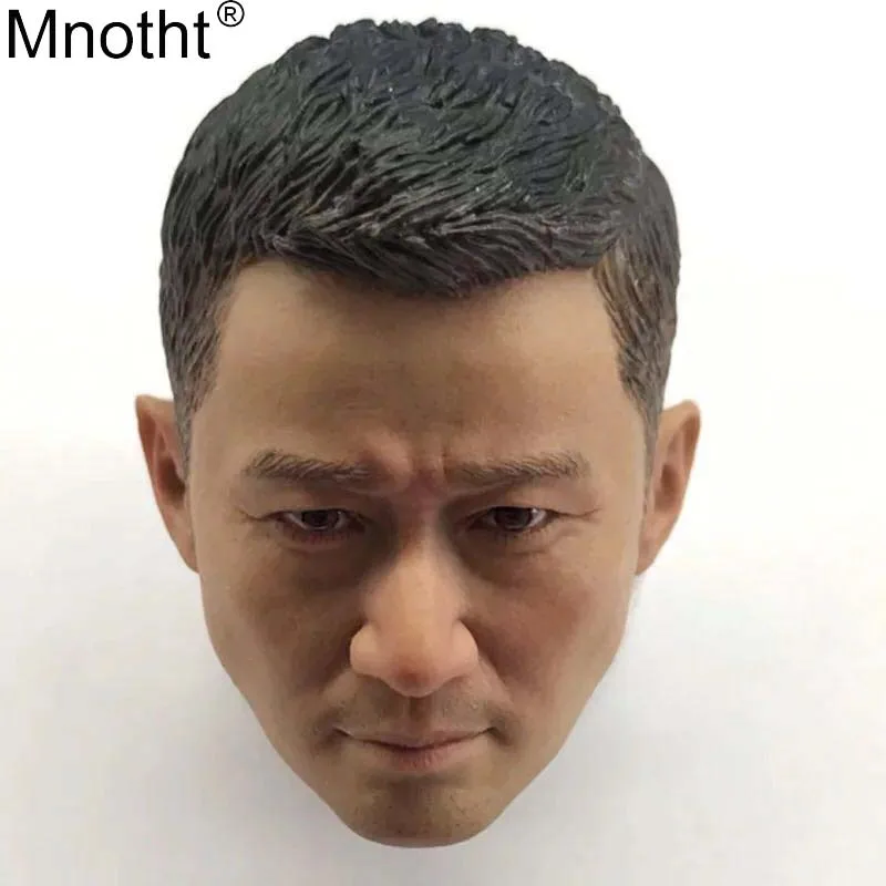 

Mnotht 1/6 Modern Soldier GC010 Wu Jing Head Sculpt Model War Wolf Chinese Hard Man Head Carvings Toy for 12in Action Figure ma
