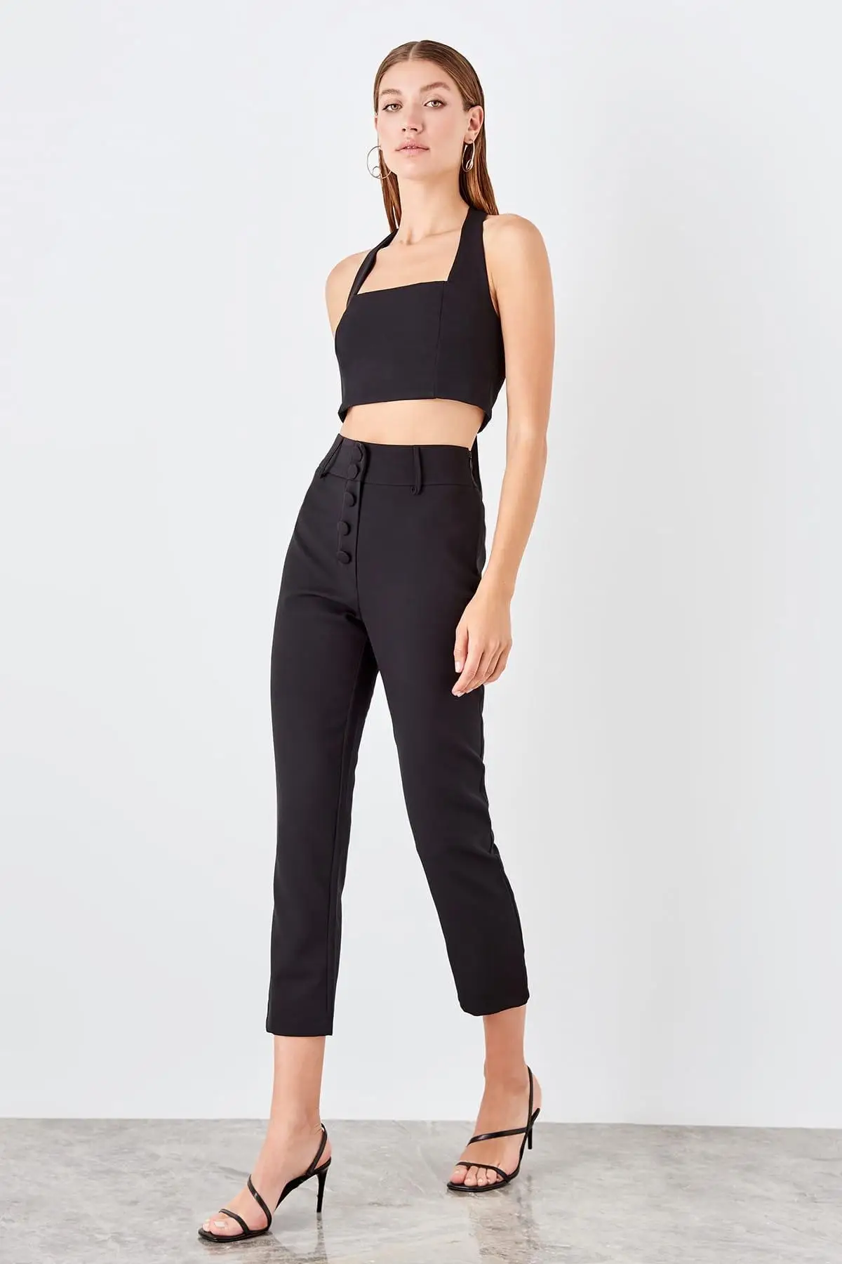 

Trendyol Black Flare Pants TWOSS19WX0086