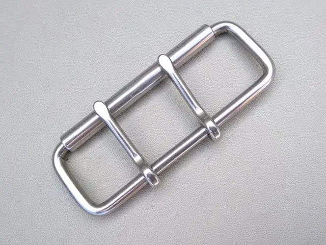 10 Pieces Per Pack Stainless Steel Belt Buckle For Weightlifting Waistband Bag Buckle With Roller Double Pin Buckle 102mm