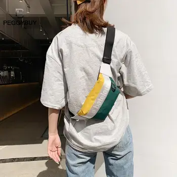 

Canvas Fanny Pack Banana Waist Bag Belt New Brand bag for belt Women Waist Pack Unisex Canvas Zip Crossbody Chest Bags