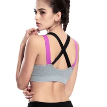 Besgo фитнес-Йога Спортивный пуш-ап бюстгальтер для Женский тренажерный зал беговая мягкая майка спортивный жилет Ударопрочный Нижнее белье с ремешками