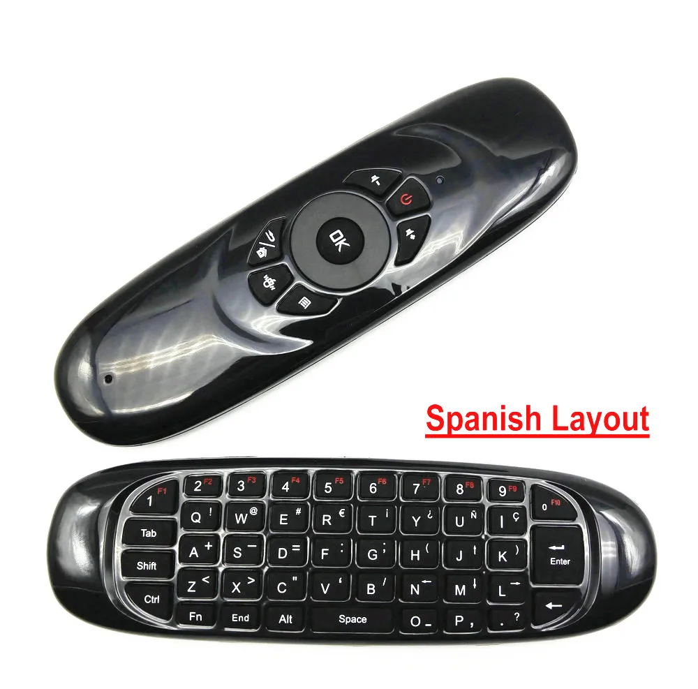 Беспроводная клавиатура Tikigogo C120 2 4G Air mouse русская английская Арабская испанская