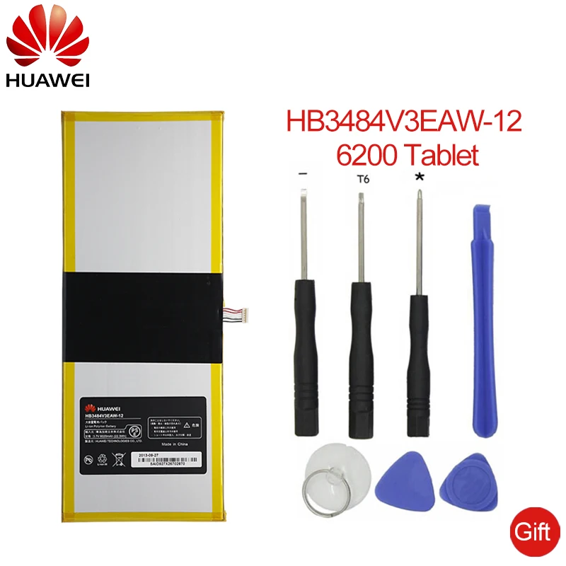 Huawei телефон батарея HB3484V3EAW 12 для huawei s10 201wa HB3X1 Замена батареи 6020 мАч|Аккумуляторы