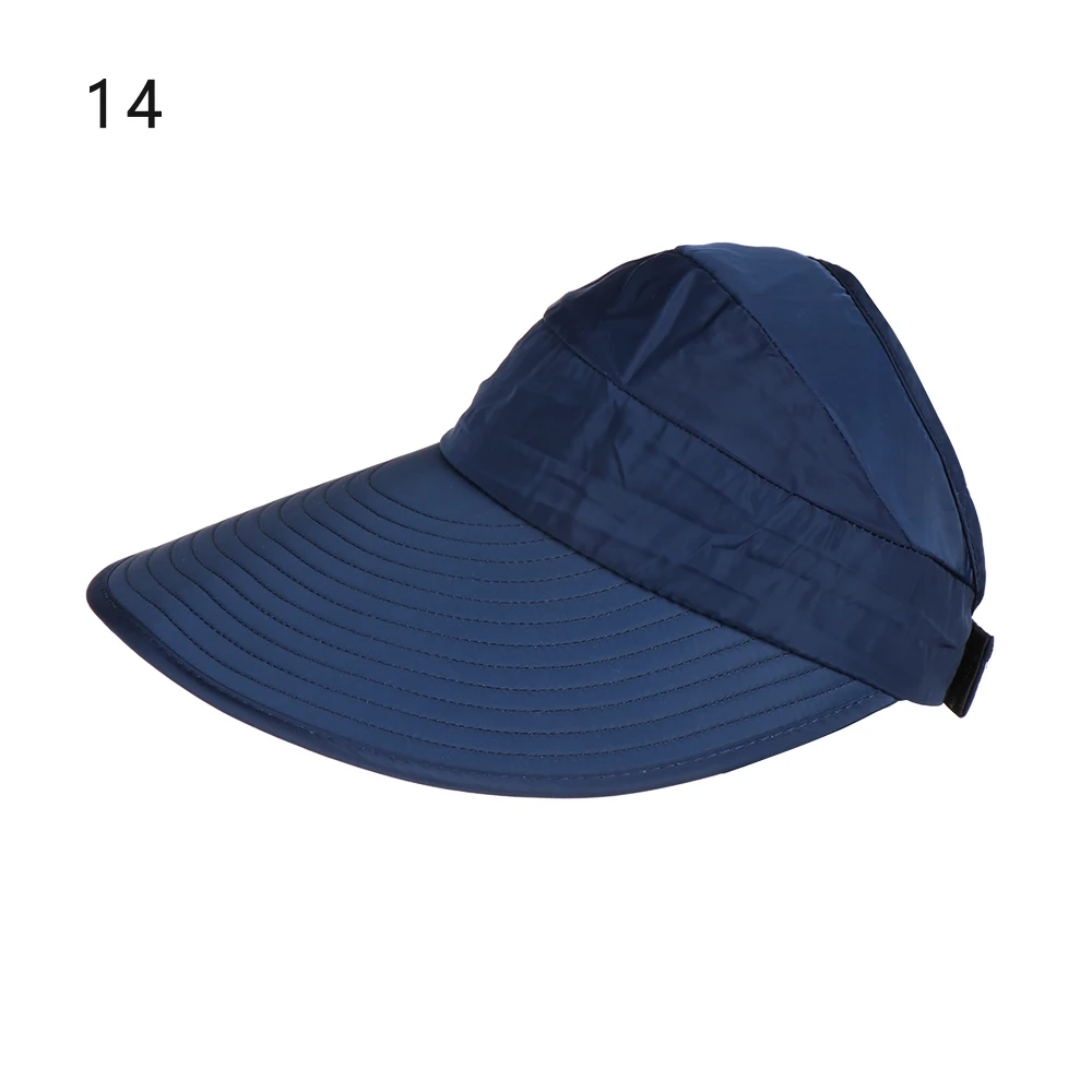 Новые шляпы от солнца для женщин Козырьки Шляпы рыбалка пляж солнцезащитная Кепка шляпа черная Повседневная женские летние шляпы конский хвост широкополый шляпа
