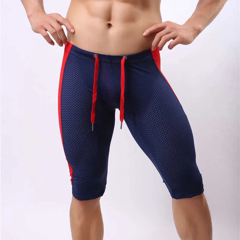 Мужские спортивные шорты из дышащей сетки мужские колготки эластичные спандекса