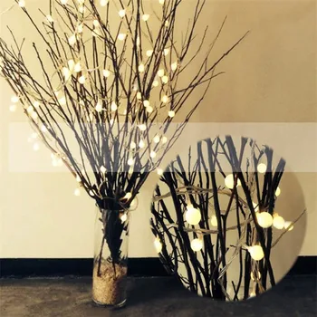 

Luminaria 20Led Cherry Balls Fairy String Decorative Lights Battery Operated Wedding Christmas Indoor Patio Garland Decoration
