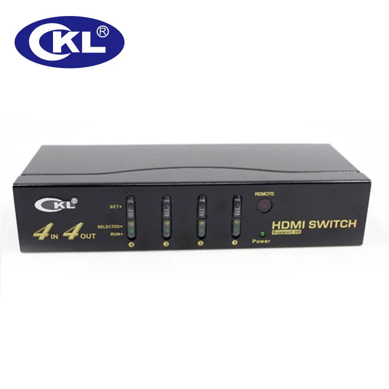 CKL-444H 4 в 4 Выход HDMI переключатель сплиттер ИК-пульт дистанционного управления RS232 Поддержка 3D 1080 P для PS3 PS4 Xbox 360 ПК DV DVD HDTV металла