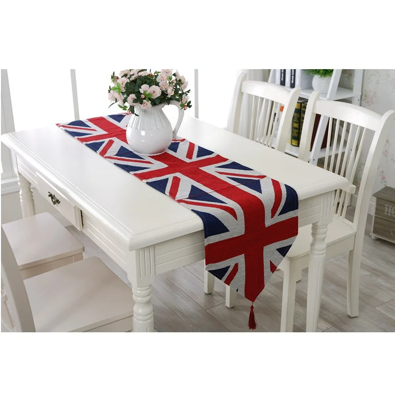 Modern Minimalist British Union Jack Flag Placemat Insulation Mat Modern Minimalist British Union Jack Flag Placemat Insulation Mat Table Runner Cloth Home Decor Wedding Christmas Gifts In Tablecloths From