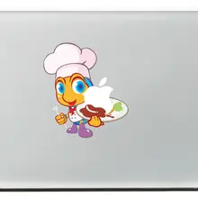 Милая Пчелка шеф-повар виниловая наклейка Стикеры для DIY MacBook Pro/Air 11 13 15 дюймов ноутбук чехол Стикеры
