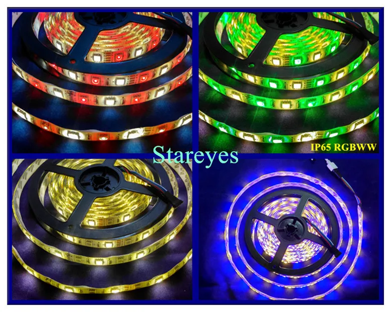 100 шт. SMD 5050 60 светодиодный/м белый теплый белый RGB RGBW RGBWW 4 в 1 RGBW RGBWW Светодиодные ленты освещение ленты IP20 IP65 Водонепроницаемый