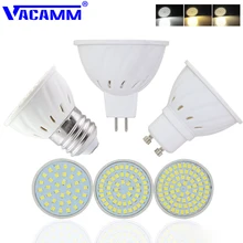 GU10 светодиодный лампы E27 MR16 Точечный светильник светодиодный лампада 220 Bombillas Точечный светильник 8W 6W 4W 5W 7W 9W GU5.3 48 60 80 светодиодный s GU 10