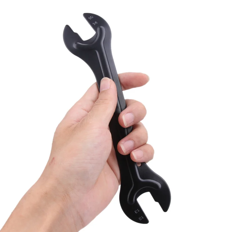 

2Pcs Bike Tool Steel Bicycle Wrench Cycling Head Open End Axle Hub Spanner Cone Bicycle Repair