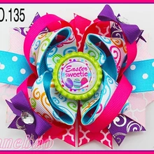 220 шт, новейшие пасхальные банты для волос, пасхальный бантик, желе, бант для волос, пасхальный бант для цыплят