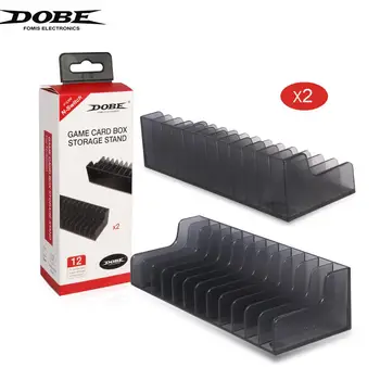 

2pcs*12 DOBE Switch Game Card Box Storage Stand Disk Holder Support For Nintend Switch ABS Material Sturdy Durable TNS-857.