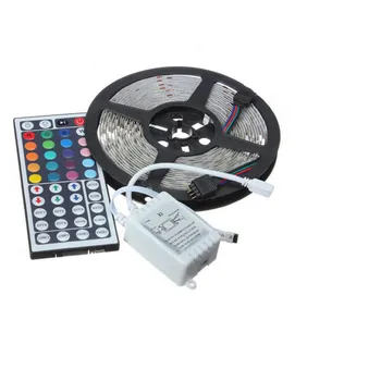 

2018 New High Quality 5M RGB 5050 300 LED Strip light SMD 44 Key Remote Full Kit Lighting Drop Shipping