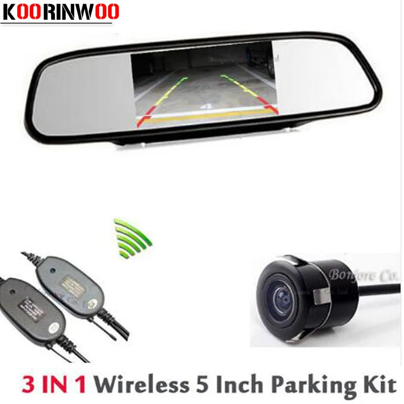 

KOORINWOO Wireless Parking Assistance Car Rear View Camera Auto Reversing cam safe For HD TFT LCD Car Monitor Mirror Video RCA