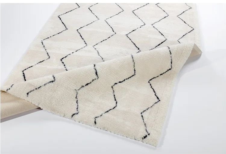 Скандинавский популярный ковер килим простой гостиной Настольный коврик для чая мягкий коврик и спальня удобный прикроватный коврик для спальни
