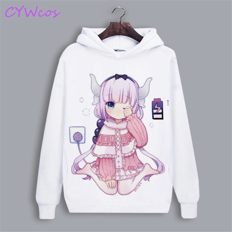 Толстовка Kobayashi san Chi No Maid Dragon Cosplay Tohru KannaKamui куртка Спортивная Повседневная