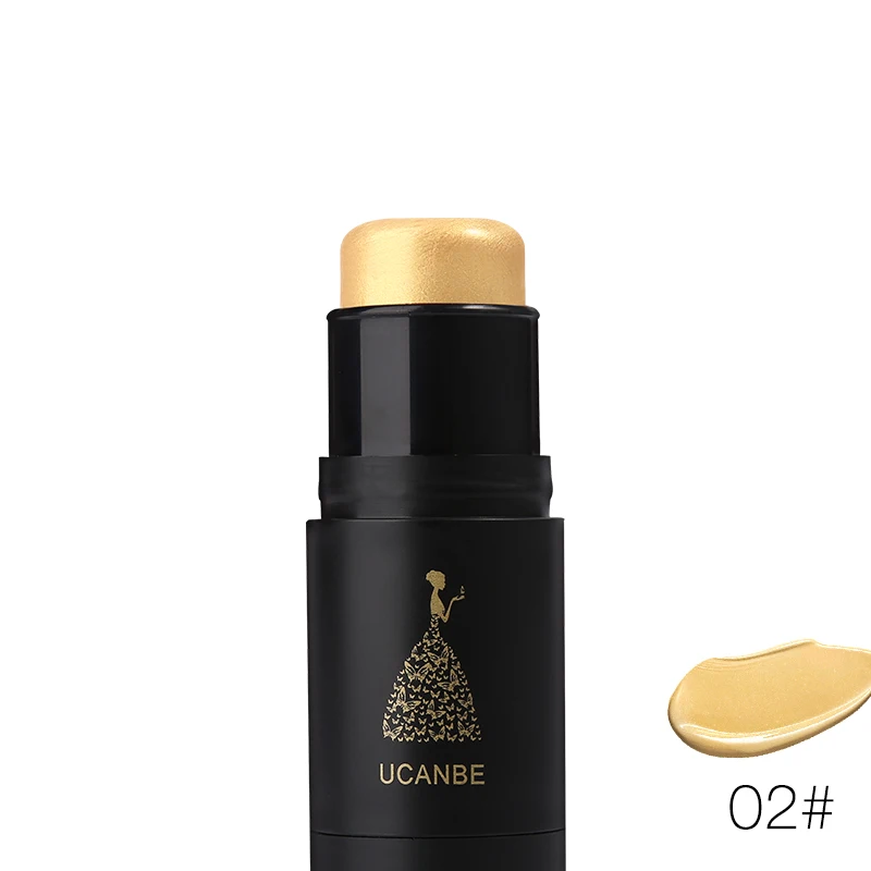 Ucanbe макияж бренд хайлайтер-стик для лица Палетка хайлайтеров бронзант, контур Осветляющий крем Цвет коррекции Shimmer