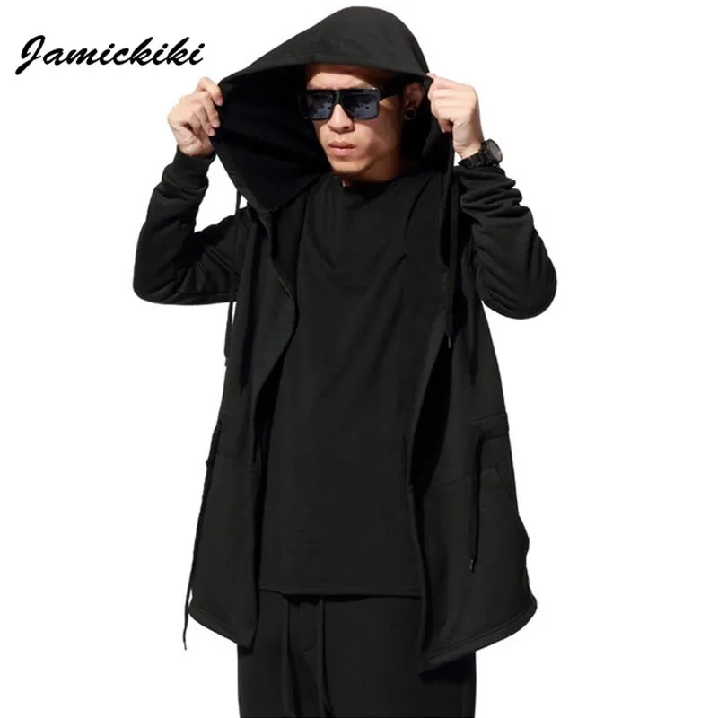 Толстовки и олимпийки Для мужчин Мода 2017 Jamickiki Марка Мужской черный Повседневное