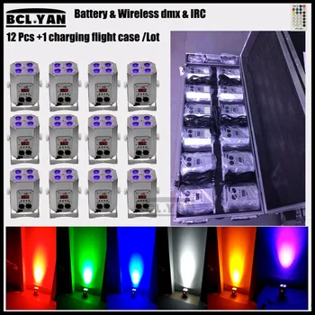 

Wholesale price Professional Led Par Light Wedding Decoration Disco Stage Lighting Wireless DMX Battery wash uplights 12XLot