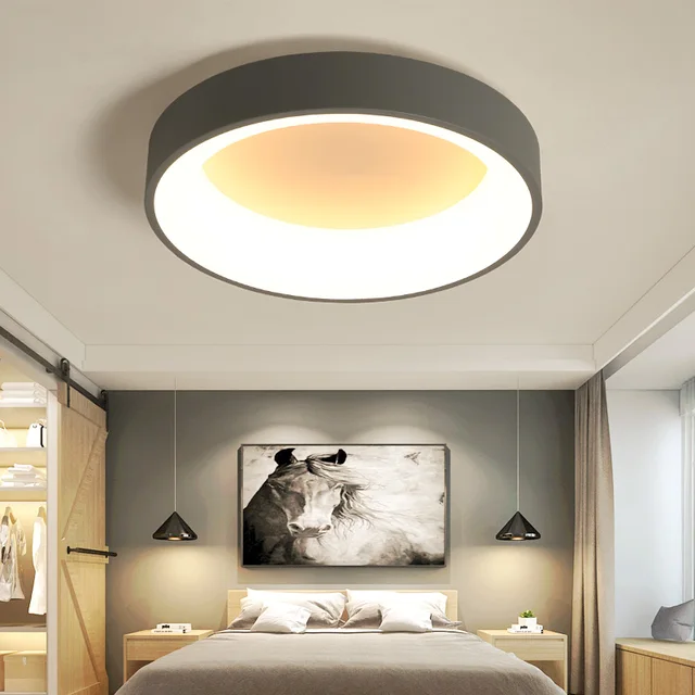 Hot Sale Hot sale white/Gray Minimalism Modern LED ceiling lights for living room bed room lamparas de techo Ceiling Lamp light fixtures Hot Sale Hot sale white/Gray Minimalism Modern LED ceiling lights for living room bed room lamparas de techo Ceiling Lamp light fixtures