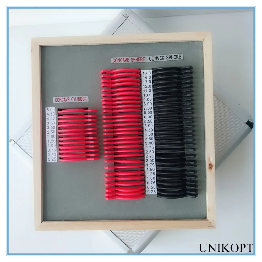Trial Lens Set 68 pcs Lens Evidence Box Plastic Rim A