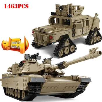 

1463+pcs World War Army Deformation Tank Armored Vehicle Building Blocks Toys Compatible Technic Military Bricks Toys
