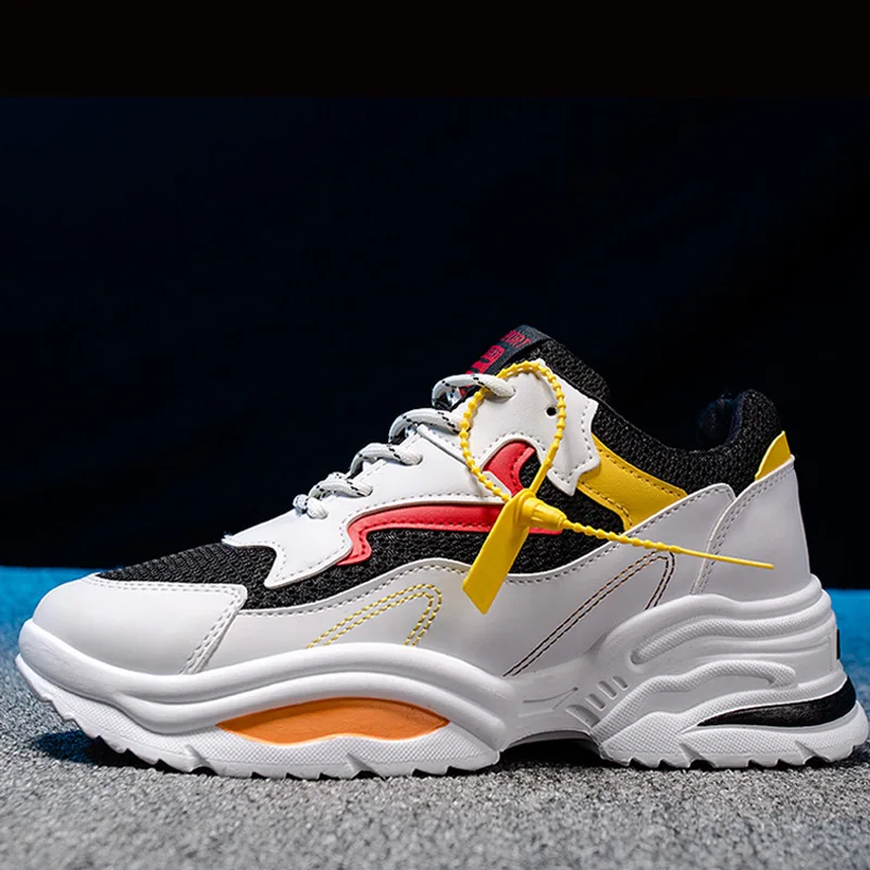 

Men's sneakers teeners male trainers youth boys summer triple bottom height Increasing workout trainling high sole platform gym