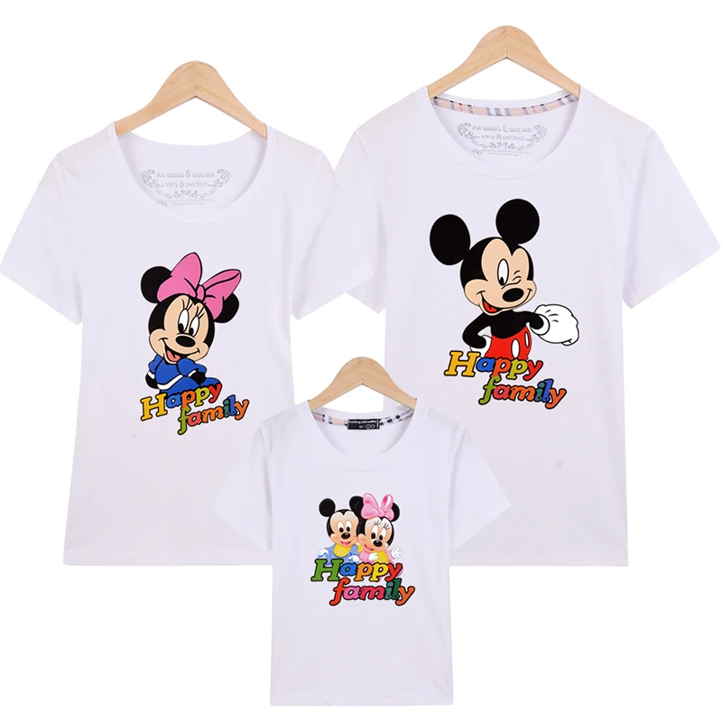 Compra camiseta de la familia mickey online al por mayor
