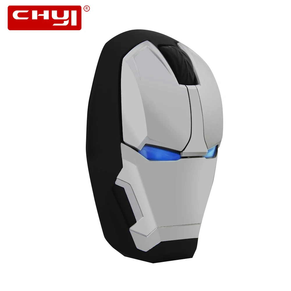 

CHYI 2.4GHZ Silent Wireless Mouse Avengers 3 Infinity War Iron Man Mouse Opto-electronic Ergonomic 800-2400 DPI Adjustable Mouse