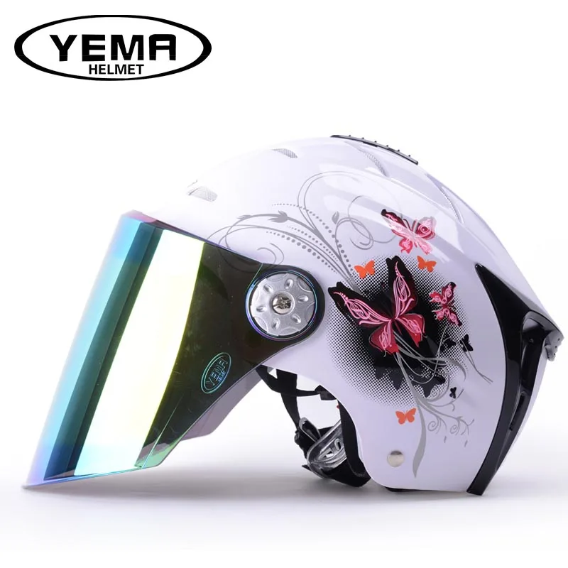 Motorcycle Electric half helmets Bicycle Riding Helmet Female Anti uv