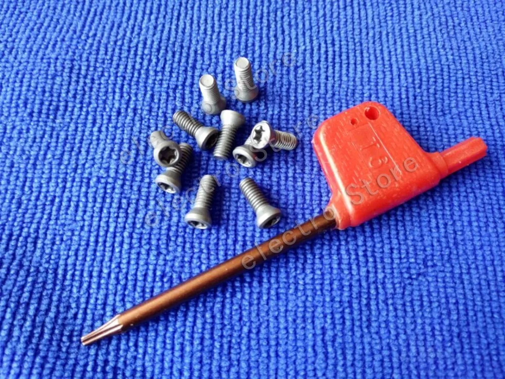 10pcs Insert Torx Screw for Carbide Inserts Lathe Tool 1.6mm to 6mm