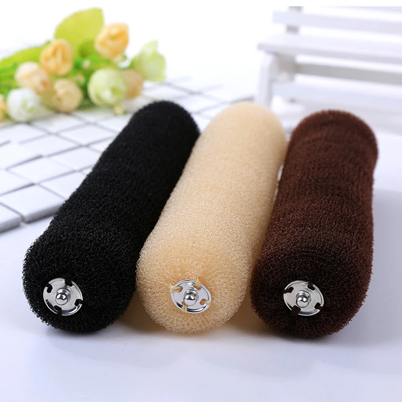 

New 1 Piece Bun Hair Magic Donut Shaper Twist Tool DIY Foam Shaper Snap Lock Braider Polyester Hair Dispenser Hair Care Styling