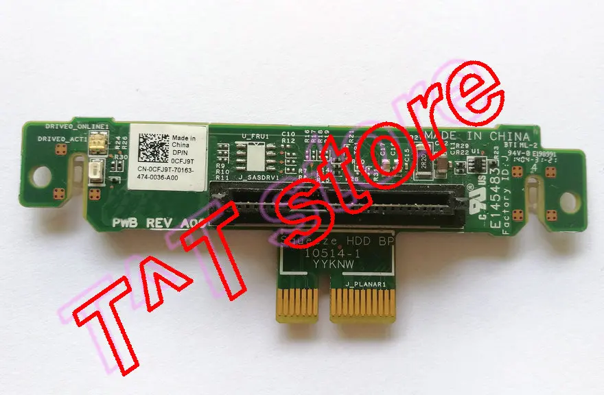 Оригинальный m915 pci-e 2.5 squeeze HDD BP жесткий диск объединительная плата cfj9t 0cfj9t cn-0cfj9t yyknw Тесты хорошее Бесплатная доставка